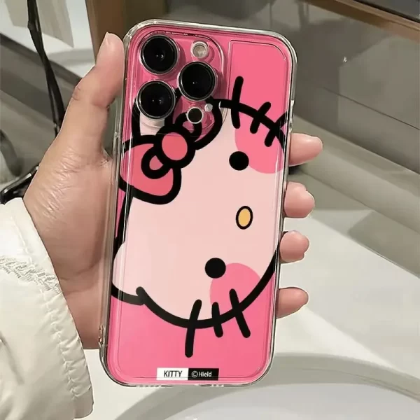 Genuine Sanrio Lattice for hello kitty Phone Cover for Iphone 16, 15 Pro Max, Crafted for Safeguarding.