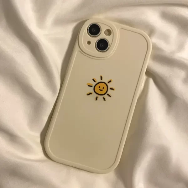 [Silicone Sun Moon iPhone Case] Cartoon Sun And Moon Silicone Soft Phone Case For, iPhone14/ 14Plus/ 14Pro/ 14ProMax,