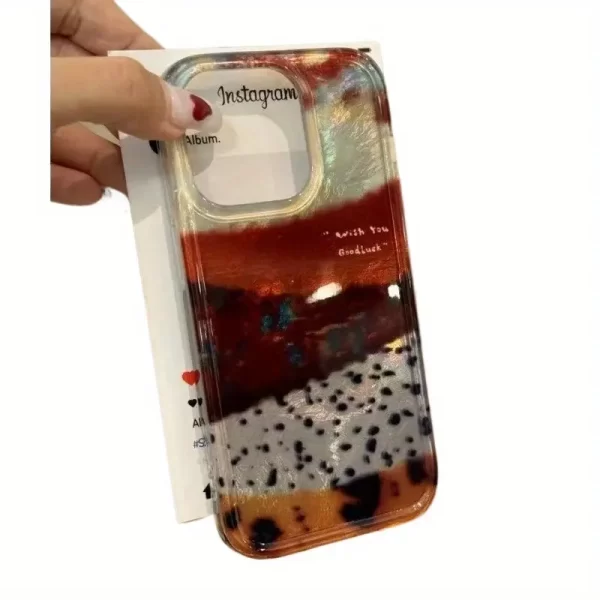 Mobile Phone Case with a Color-Matching Block Design for Iphone 16/15/14 Pro Max, Stylish And Attractive, Ideal for a Valentine'S Day Present.