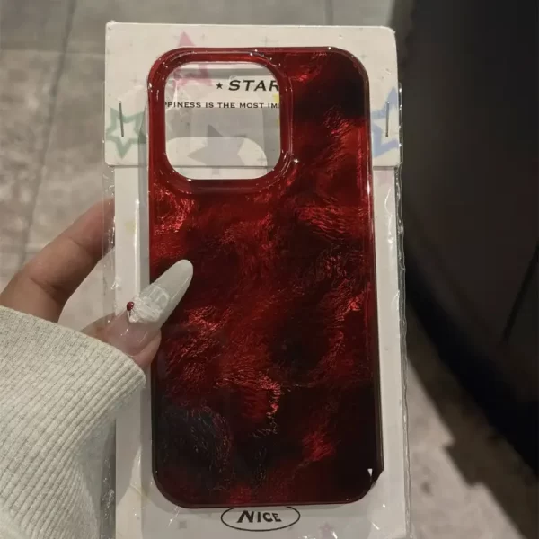 Premium Red Gradient Phone Cover | Durable PC Material | Compatible with iPhone 16, 15, Pro Max
