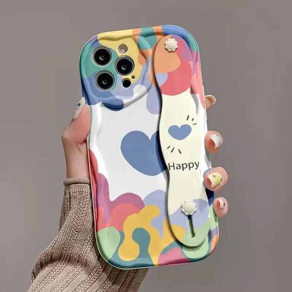 Phone Case Featuring a Graffiti Wave Design, Compatible with for Apple Series 14, 15, And Pro Max Models