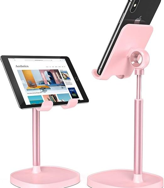 LISEN Pink Kitchen Accessories Dorm Room Essentials for Girls College Dorm Decor Kawaii Desk Accessories for Women, Vanity Decor Accessories Pink Office Supplies Women Cute Desk Accessories